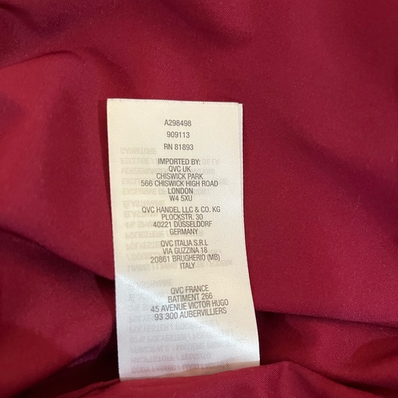 Susan Graver zip front bomber jacket with embroidered roses. Size XXS - Picture 10 of 10